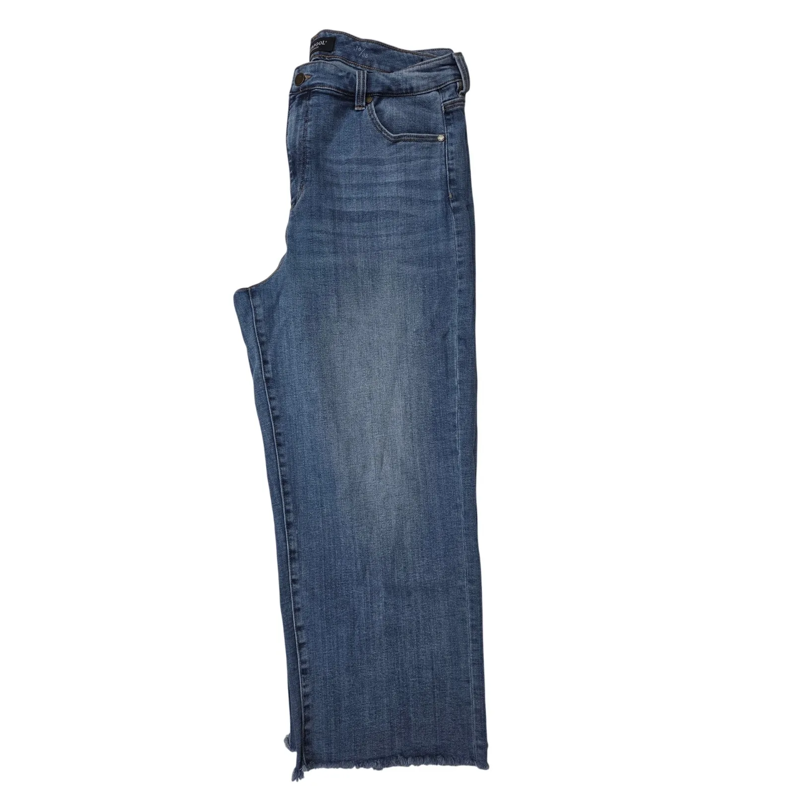 Liverpool LA High Rise Wide Leg Blue Stretch Denim Jeans Sz 16 - Image 3