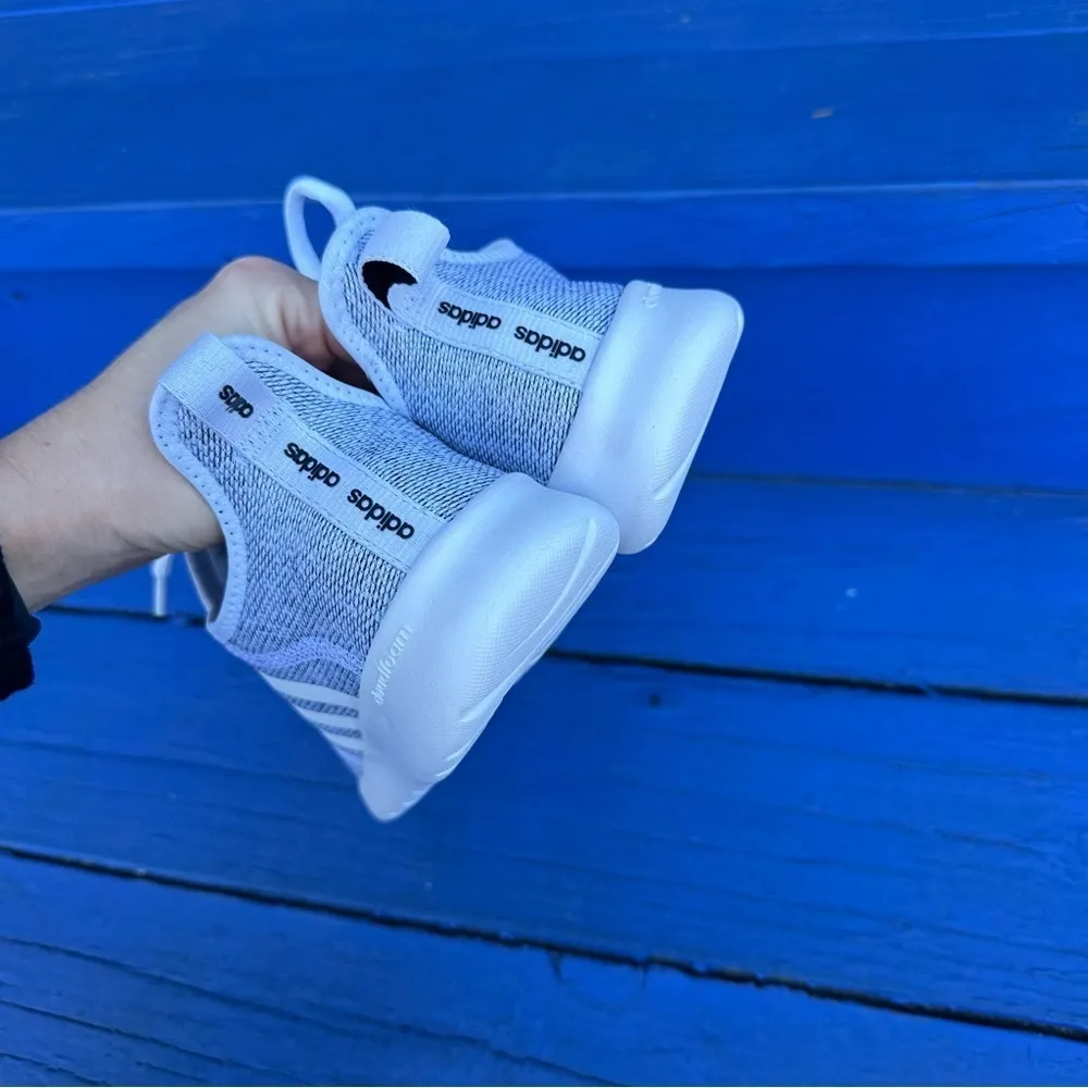 Adidas Cloud foam pure 2.0 gray white women’s sneakers running​ size 7.5 - Image 3