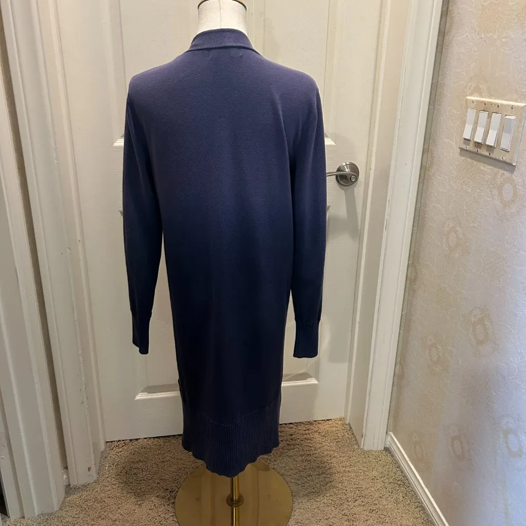 CENTRAL PARK WEST New York Swinton Cardigan Ombre Blue Women's Size Medium - Image 3