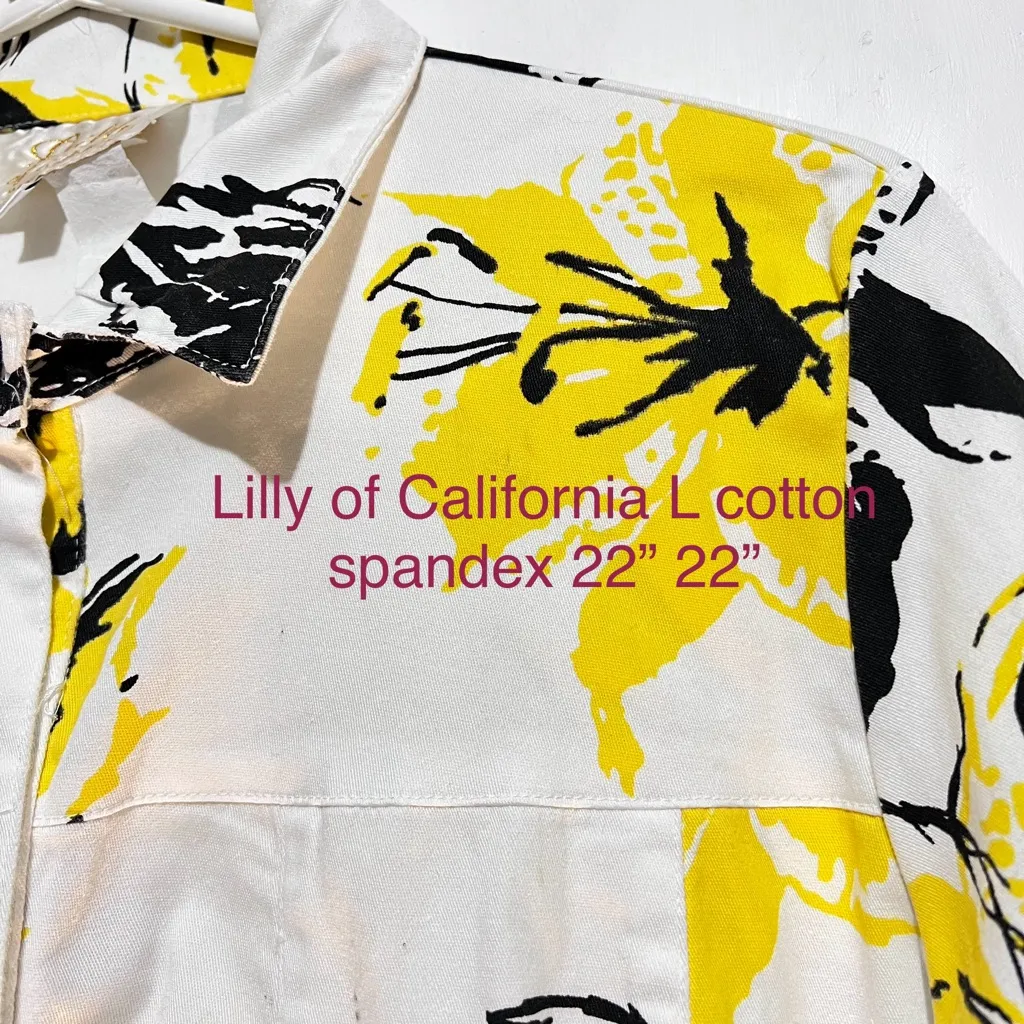 Lilly of California yellow white jacket: Box Q: Size L - Image 8