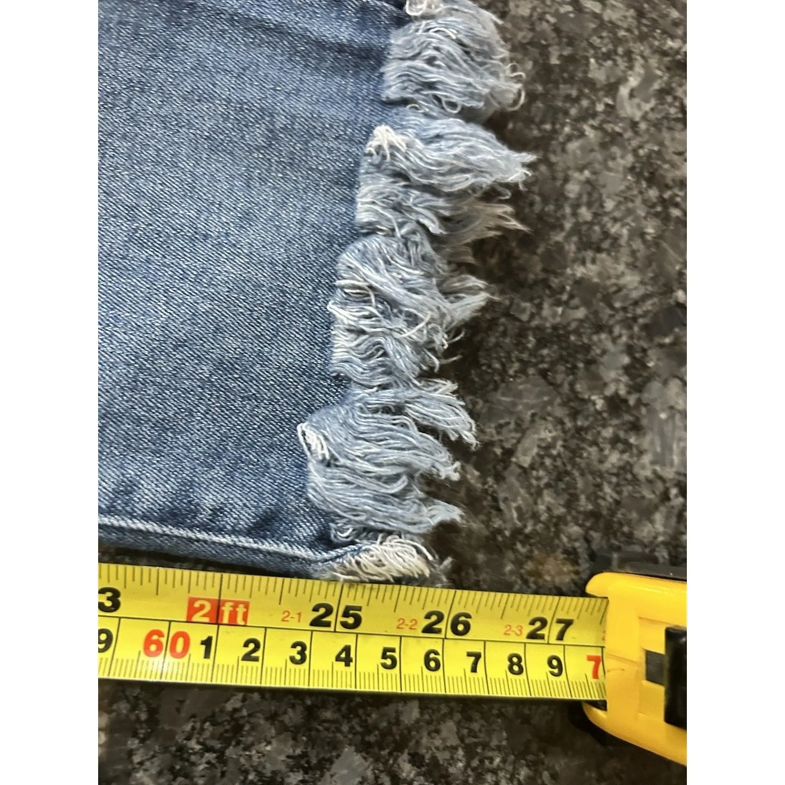 Democracy AB Technology Distressed Denim Blue Jeans Women's Size 8 Medium Wash - Image 4