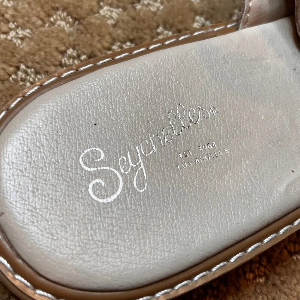 SEYCHELLES BEIGE FRINGE SANDAL TASSEL COUNTRY WESTERN SZ 10 LEATHER BOHO COMFORT - Image 4