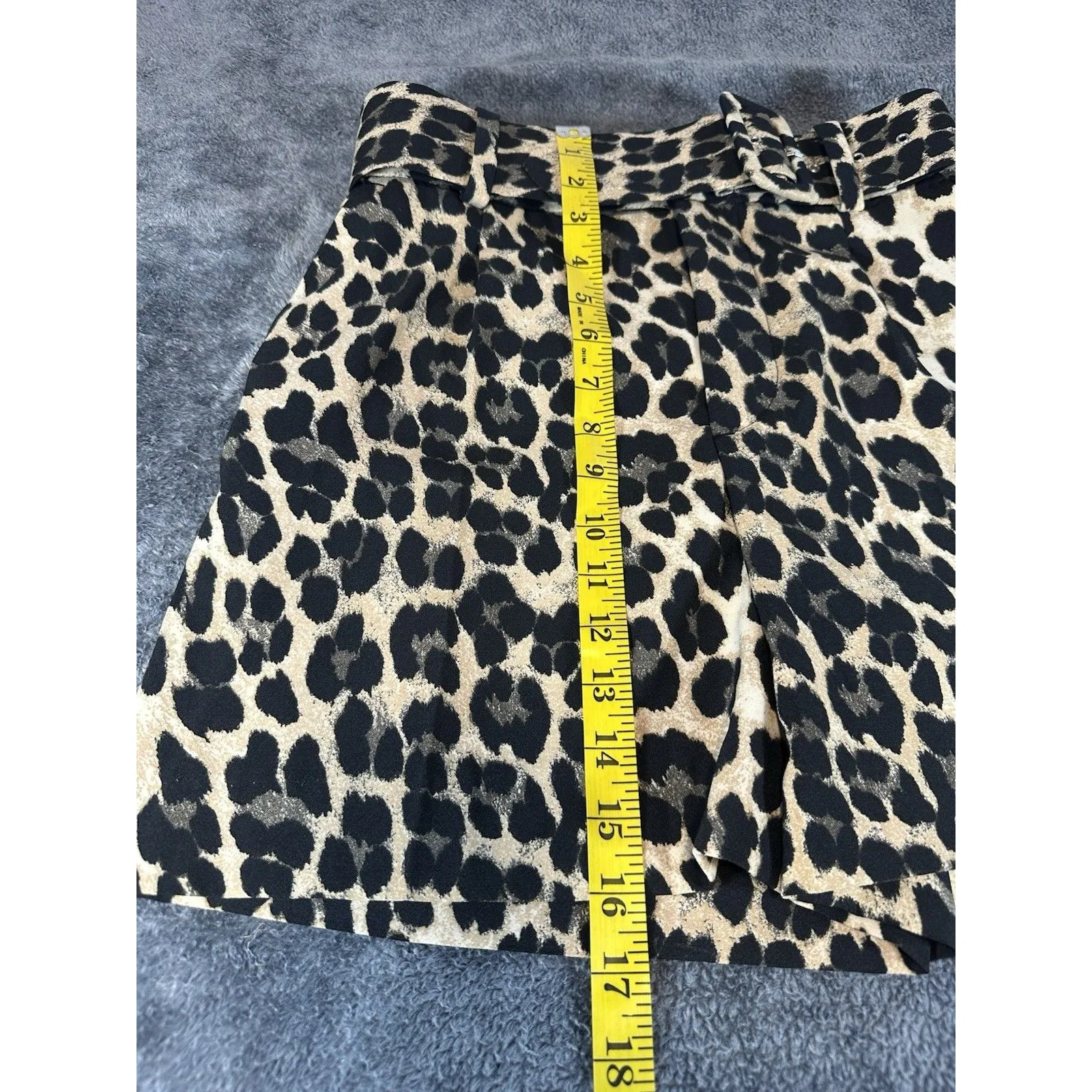 Zara Leopard Print Shorts Size S - Image 2