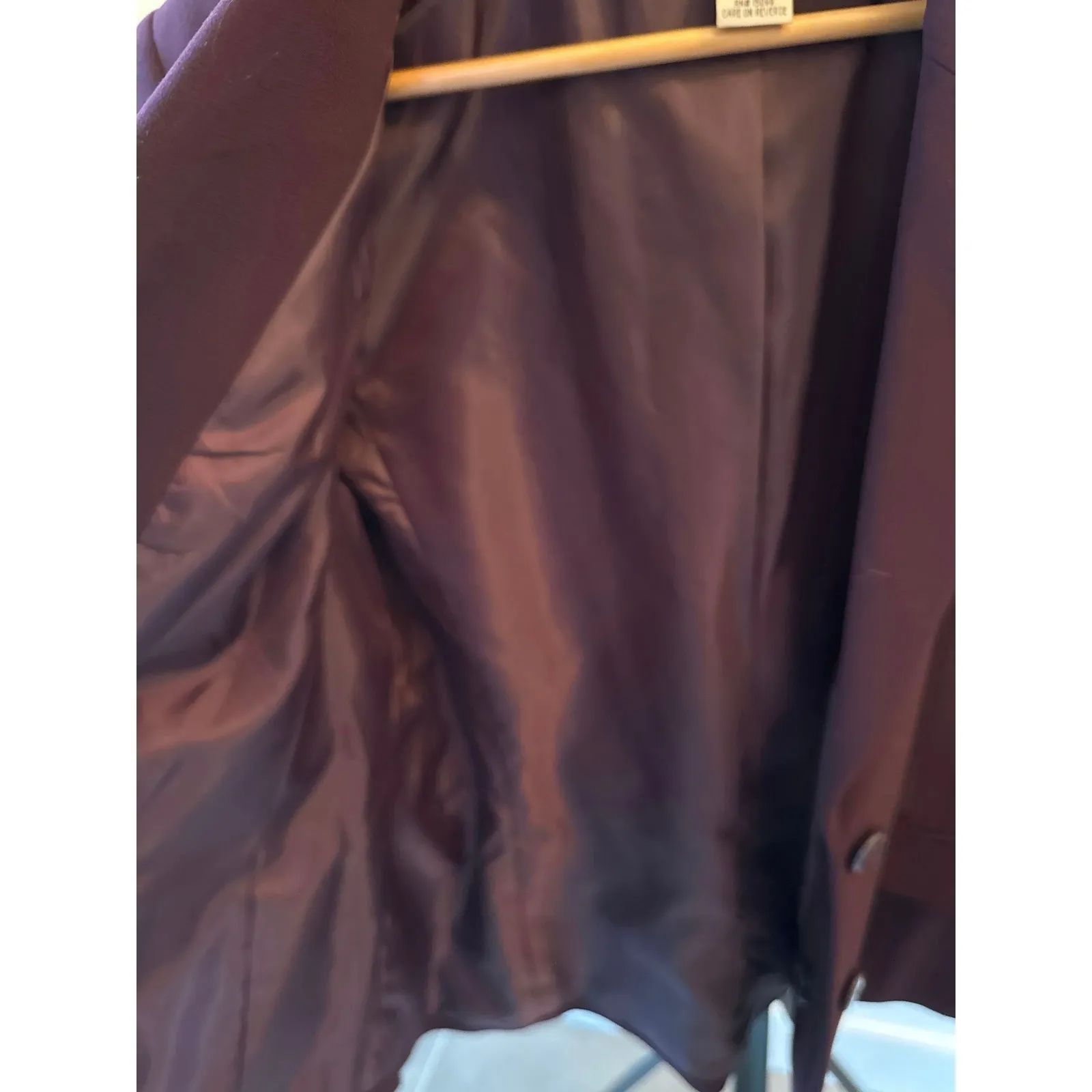 Curvy Plus Aeropostale Women’s Blazer Size 16P Deep Merlot Red/Purple - Image 6