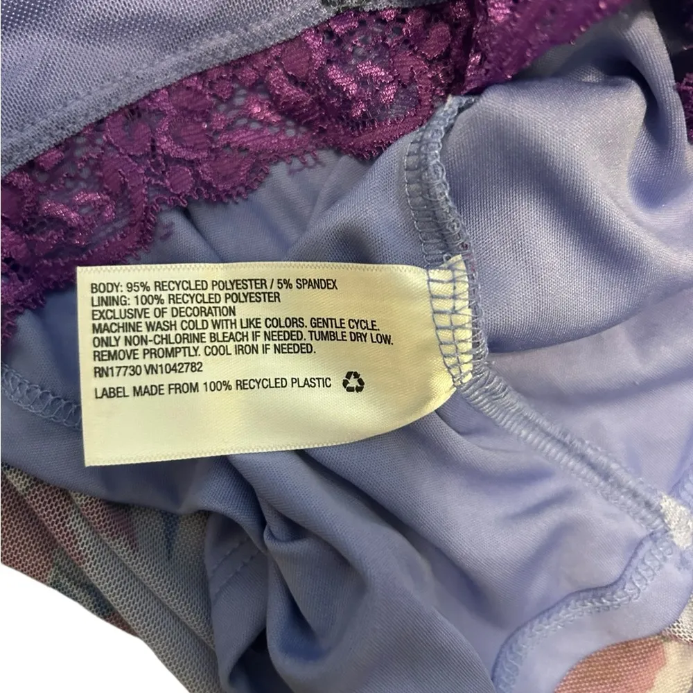 Wild Fable Slip Lace Trim Flowers floral Print dress size medium nwt - Image 7