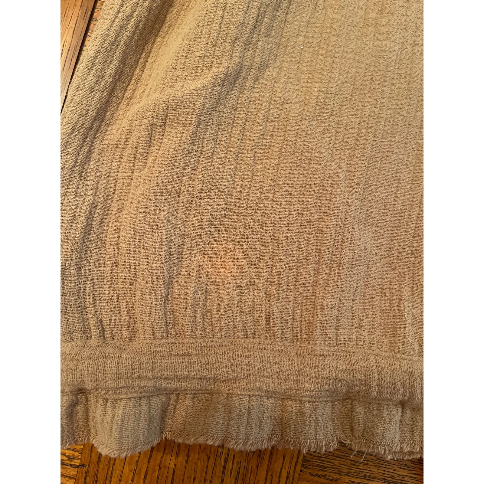 BlankNYC Cotton Voile Gauze raw edge Bomber Jacket small - Image 11