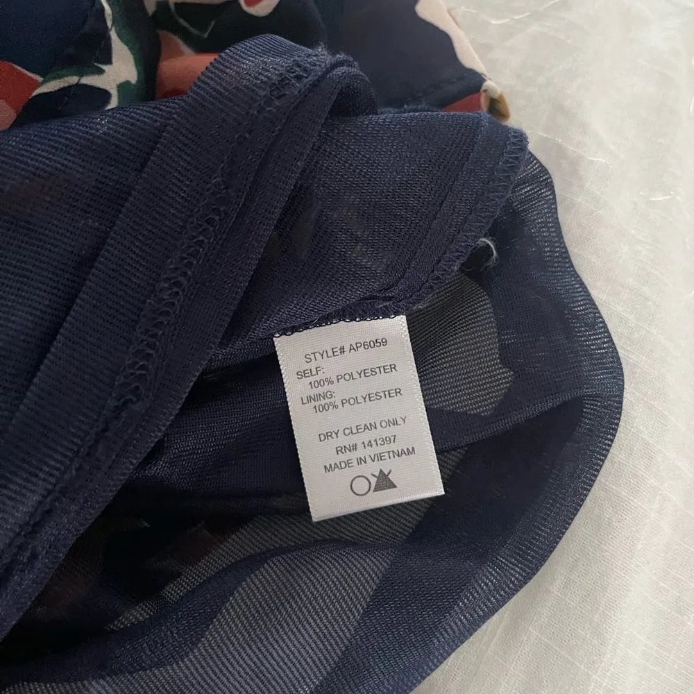 ASTR The Label Navy Floral Cold Shoulder Romper - Image 6