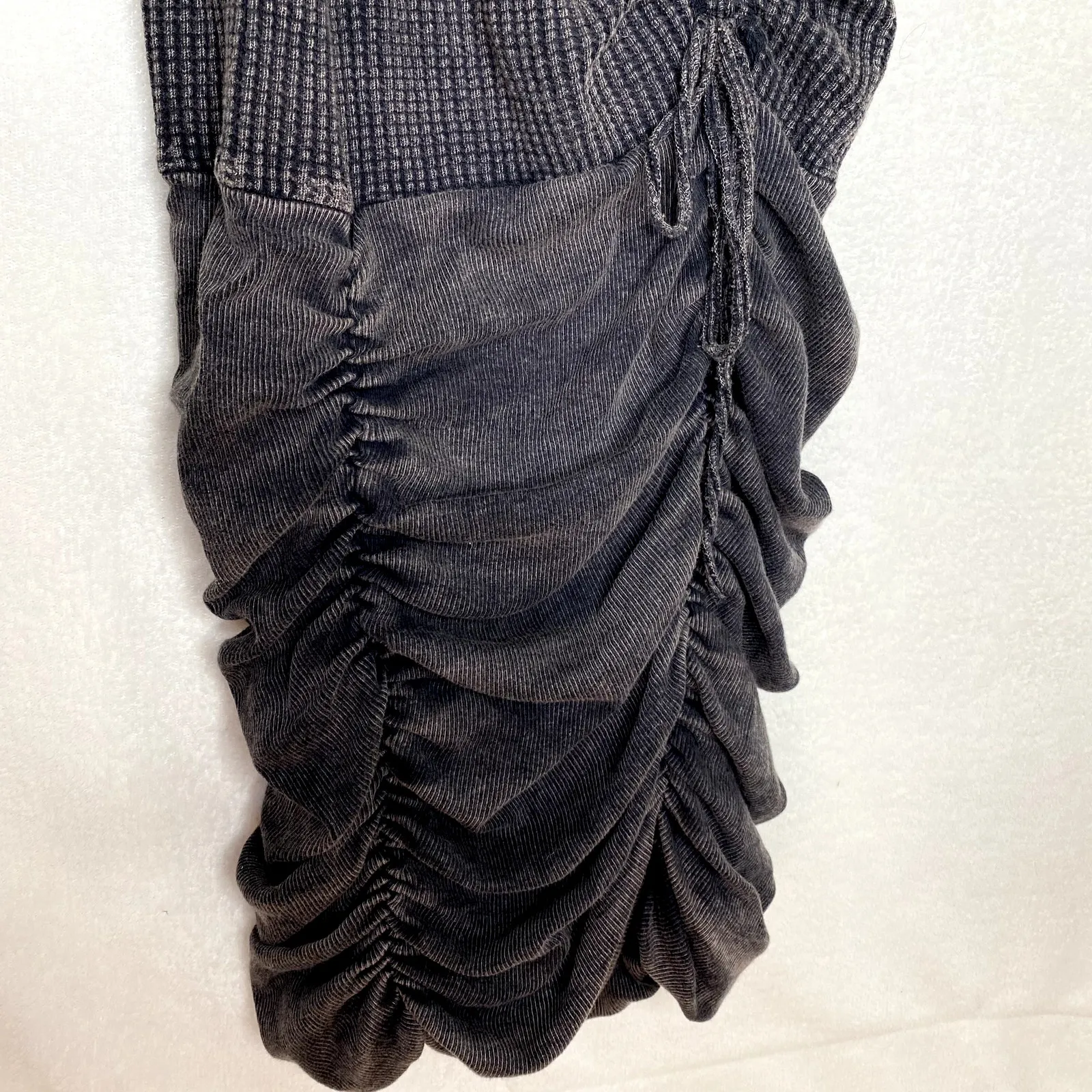 Free People FP One Katya Sleeveless Thermal Bodycon Mini Dress Ruched Medium - Image 7