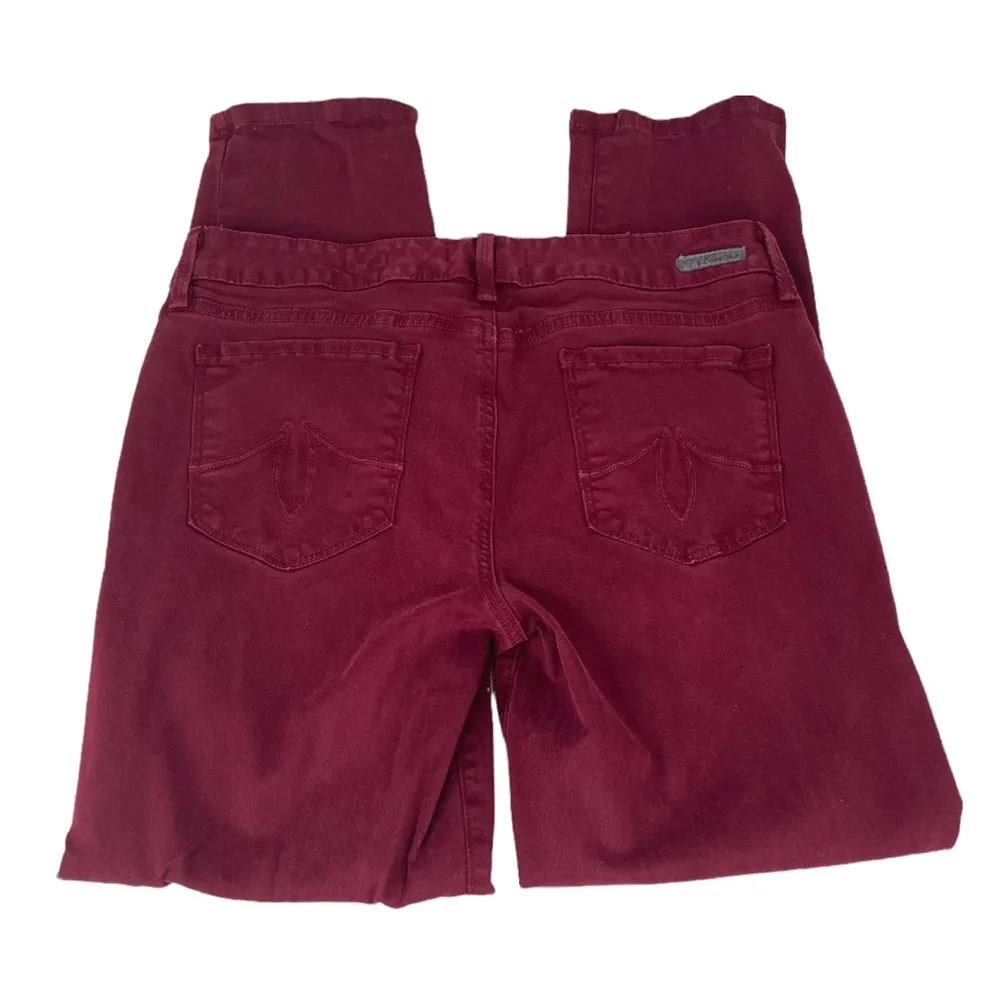 Level 99 Lily Skinny Straight Leg Jeans Ruby Red Size 30 - Image 4