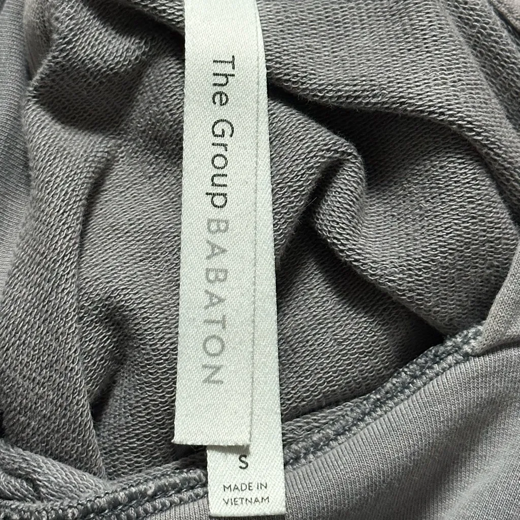 Aritzia The Group by Babaton Weekender Pullover Cinch Cropped Hoodie Gray Small - Image 5