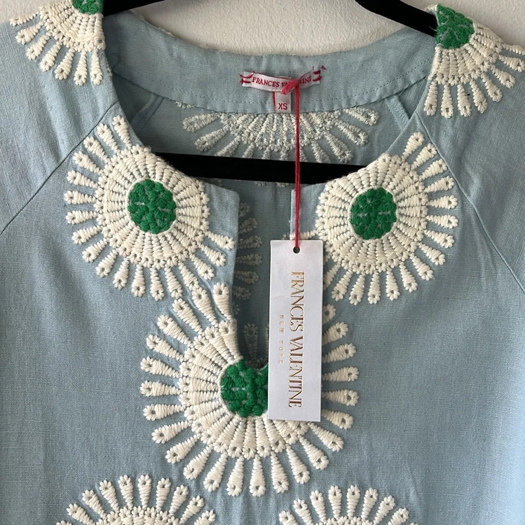 NWT•Tuckernuck X Frances Valentine•blue aster caftan•sz XS Blue - Image 2