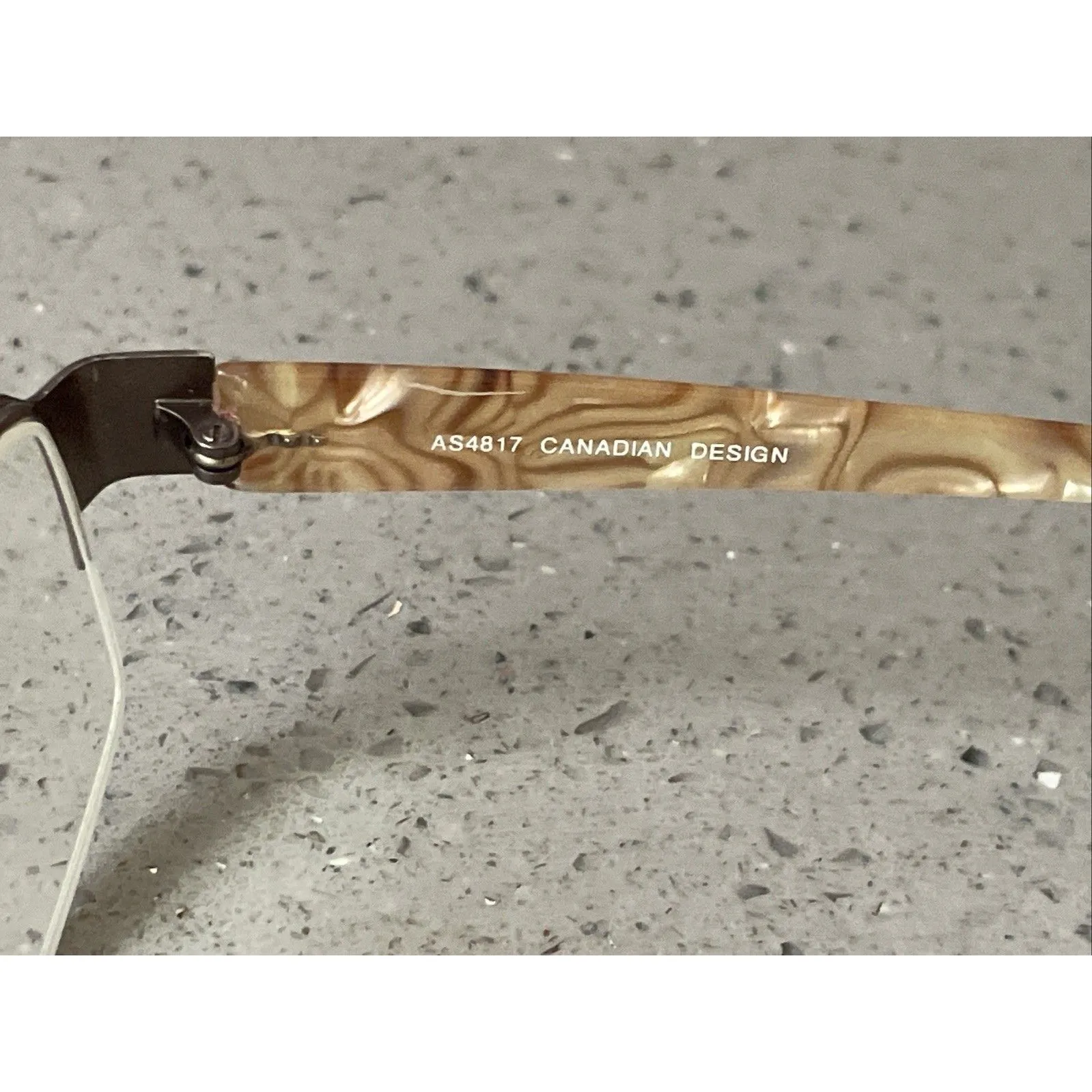 ROOTS Canadian Design Eyeglasses Frames Only AS4817 BRN CEN Brown 48-18 half - Image 8