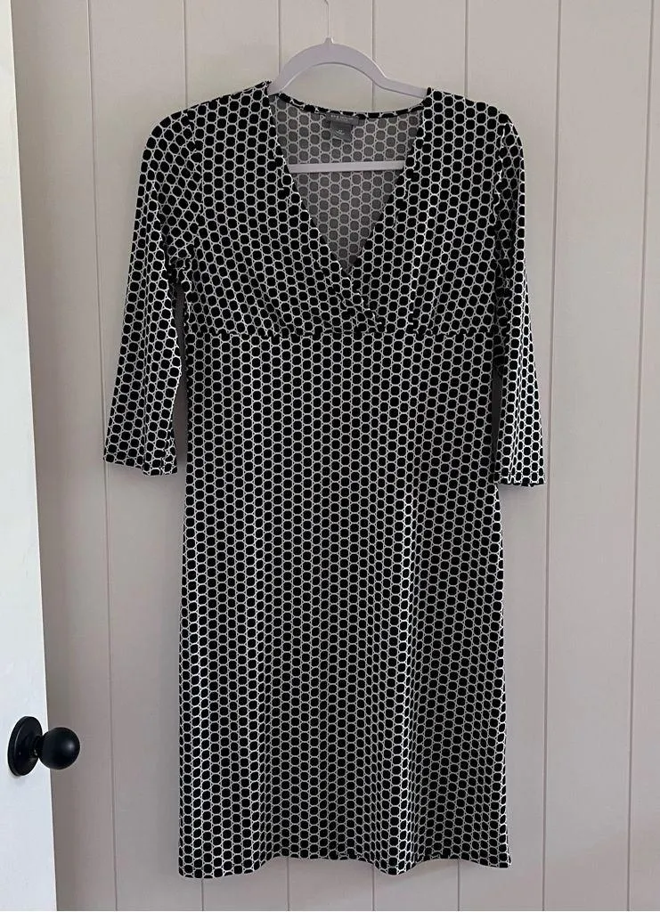 Ann Taylor Monochrome Geometric Dress - Image 3