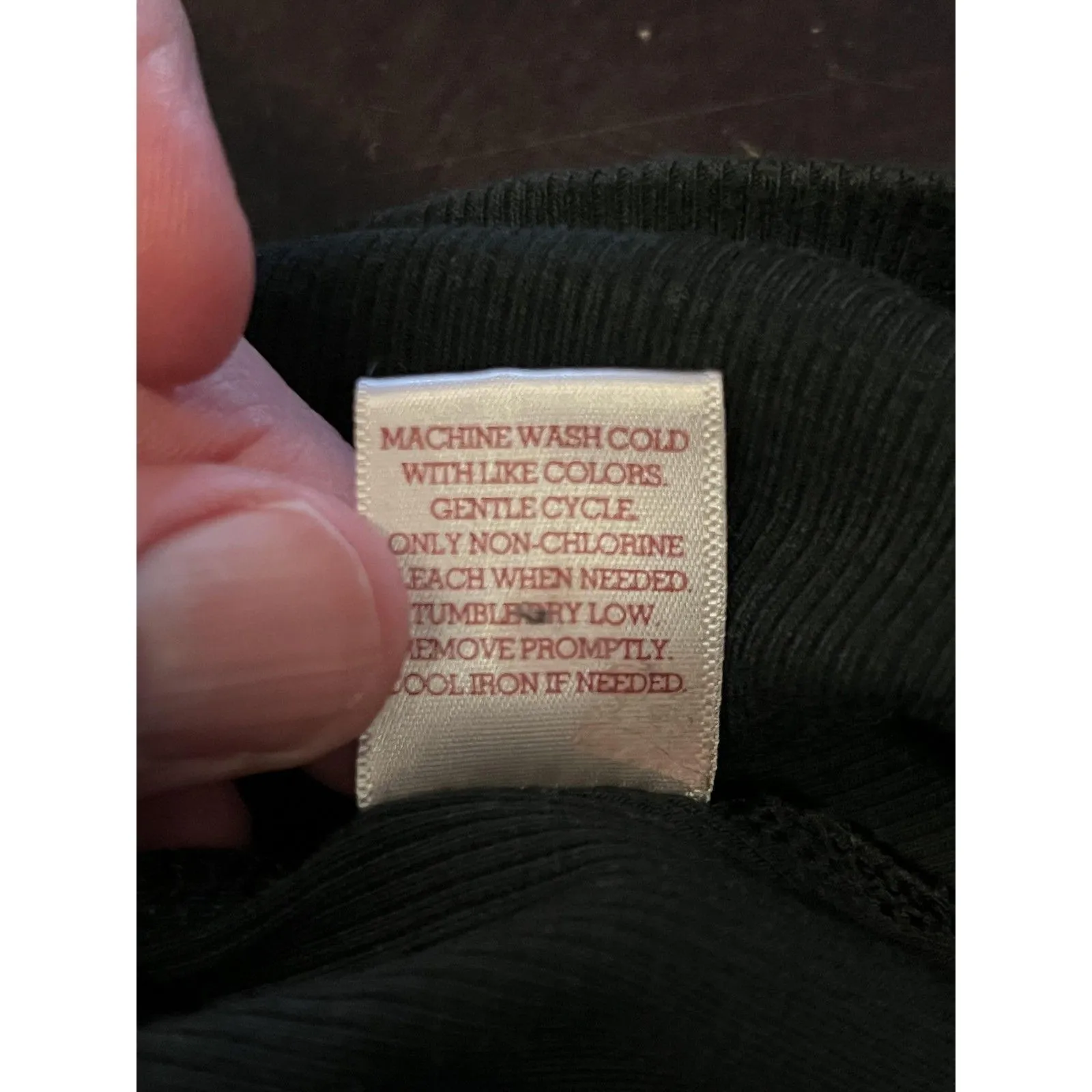 So T-Shirt Dress Women’s Large Black Ribbed Knit Stripe Neck Short Sleeve Mini - Image 11