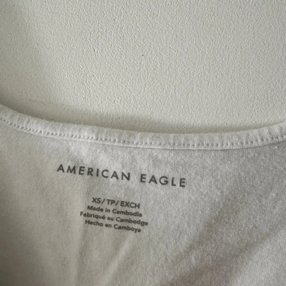 American Eagle  Blue and White Cropped Tank Top Bundle - Image 4