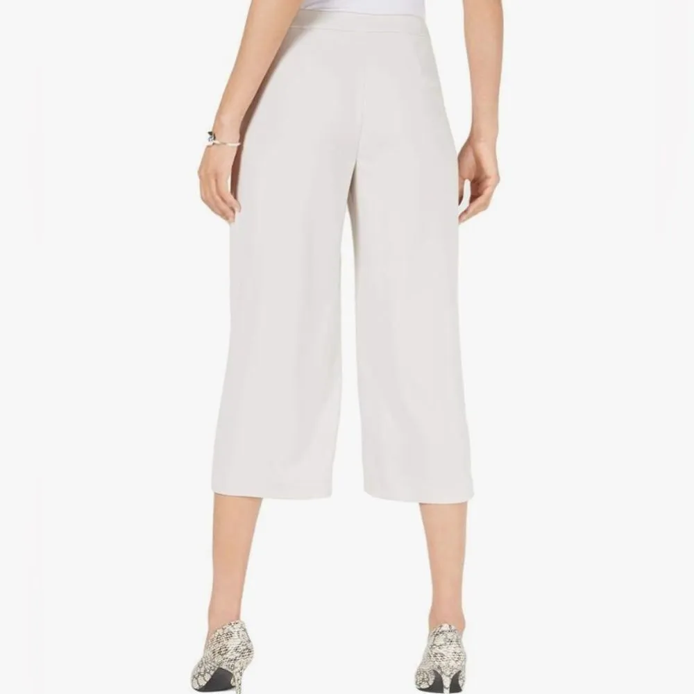 NWT Alfani Women's Belted Culotte Pants Comfort Waist Office Size 12 - Image 2