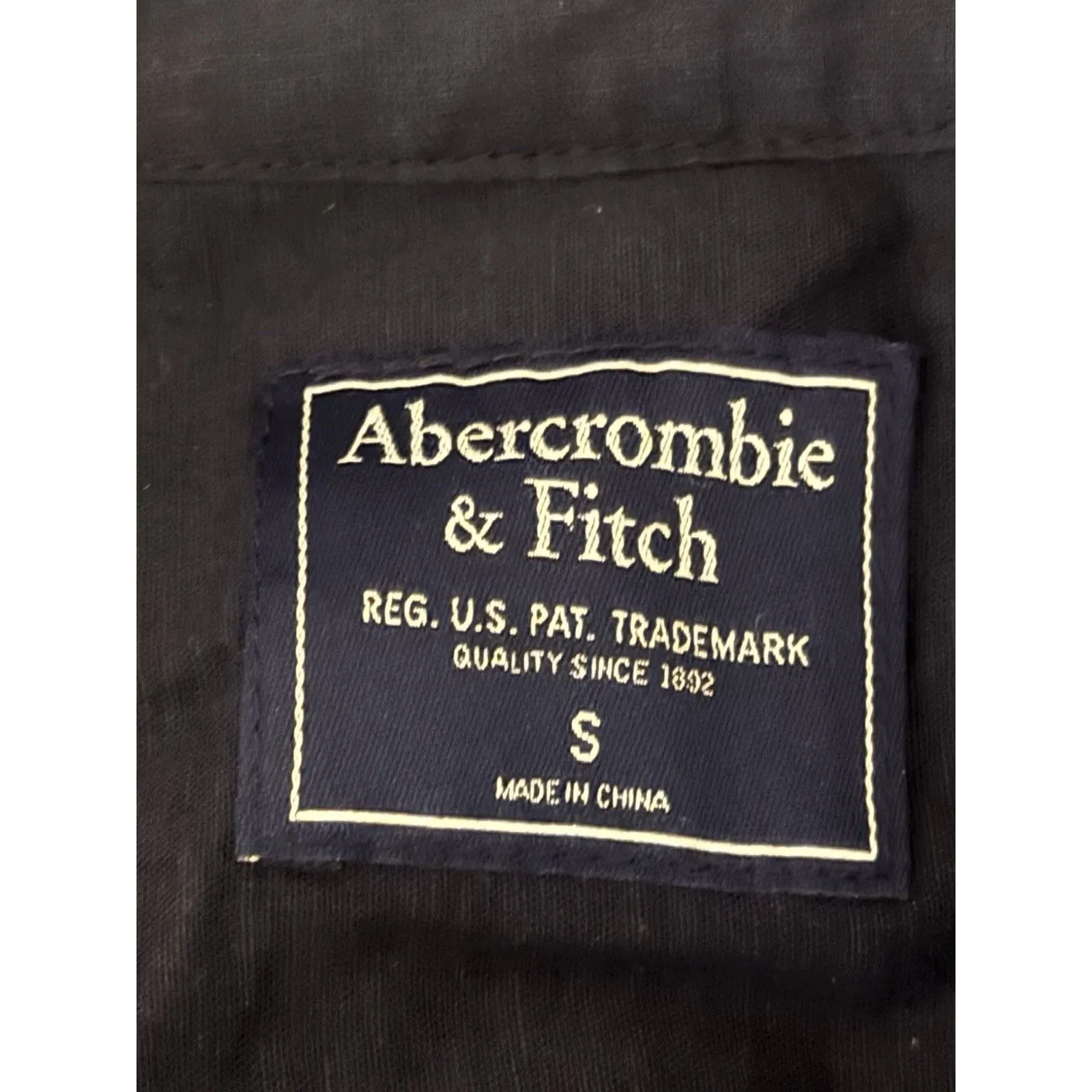 Abercrombie Fitch Womens Shirt Dress Sz Small Y2k Old Money Gothic Grunge Preppy - Image 9