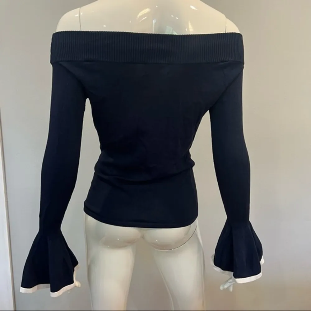 Intermix Off The Shoulder Long Sleeve Top - Image 5