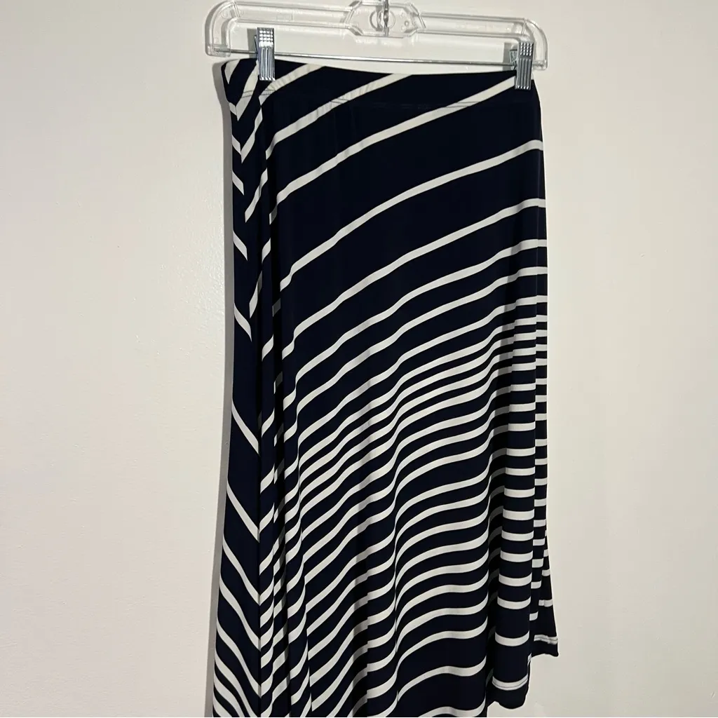 New Chico's Knit Kit Striped Midi Skirt‎ Size Medium Chico's Size 1 - Image 8