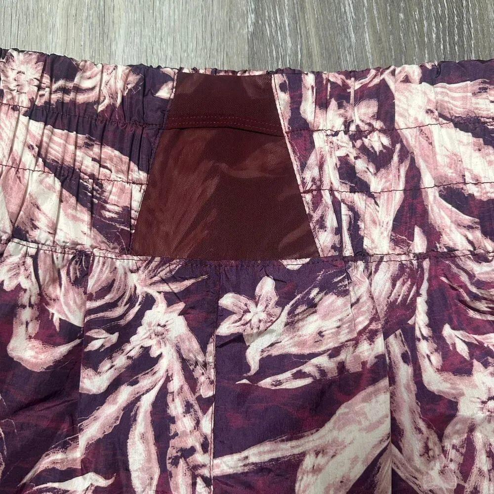 Free People Movement The Way Home Purple Floral Printed Shorts NEW - Image 7