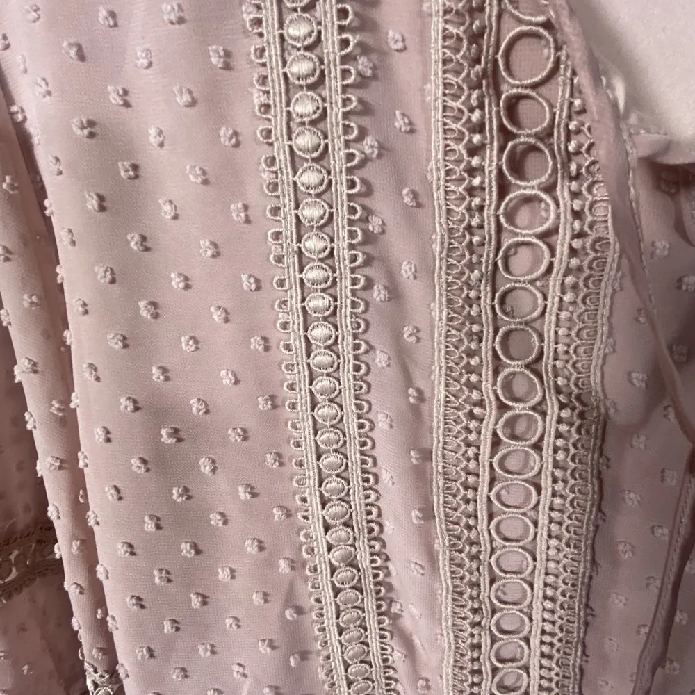 Indigo Soul Babydoll Top Shirt Women 2XL Pink Swiss Dot Summer Fairy Earthy Boho Size undefined - Image 5