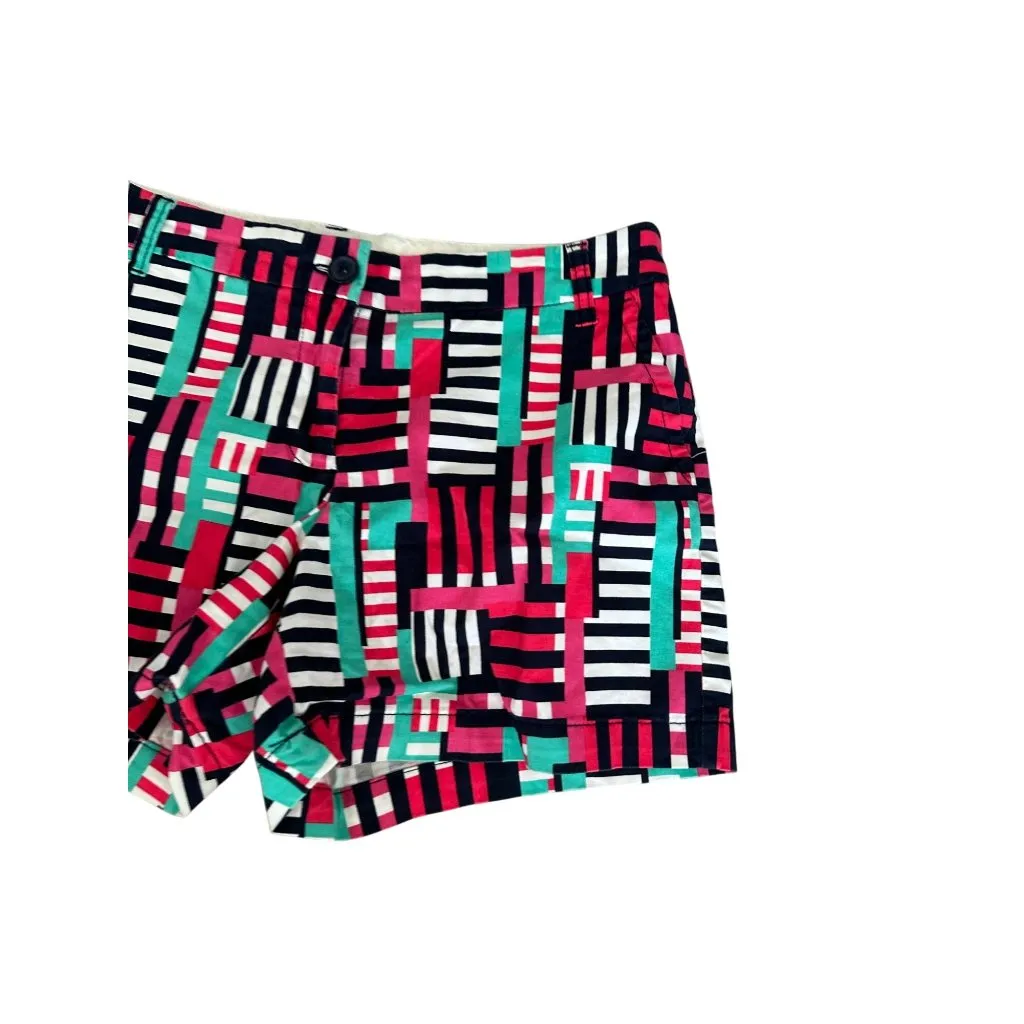 CROWN & IVY Sailing Print Striped Shorts Size 8 - Image 2
