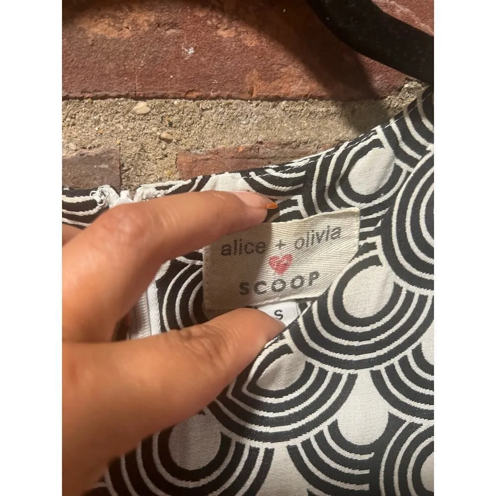 Alice & Olivia Mini Shift Dress Small Sleeveless Career Business Casual - Image 5