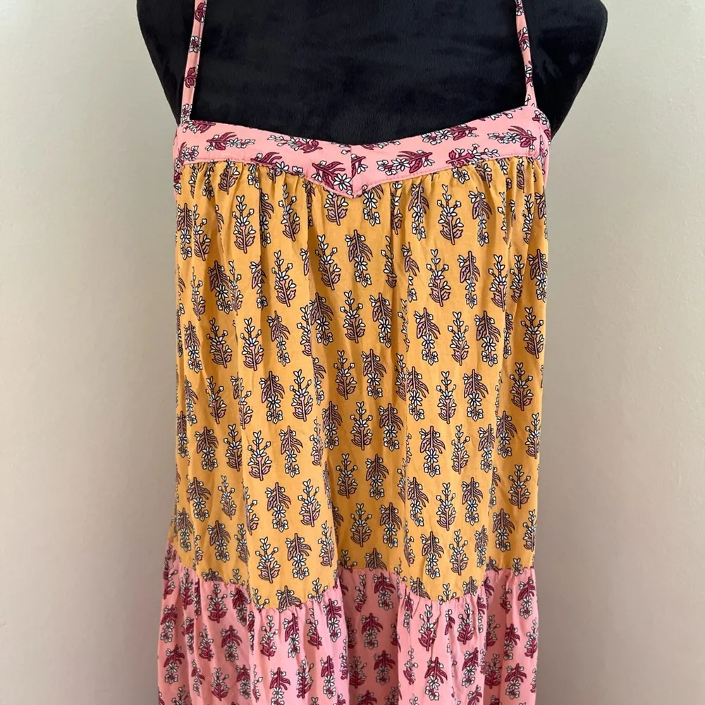 Knox Rose XL Bohemian Floral Maxi Dress - Pink and Yellow - Image 2