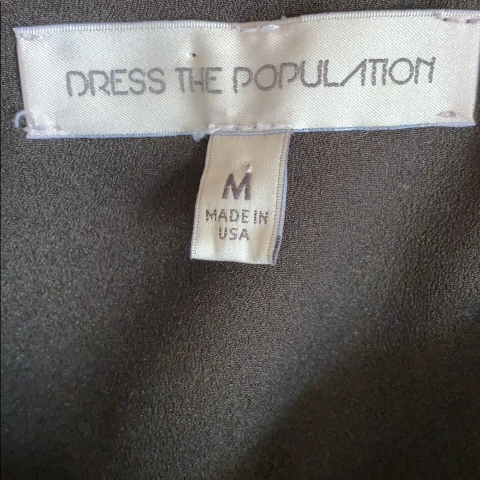 Dress the Population Kennedy Plunging-Illusion Black Mini Dress‎ - Image 6