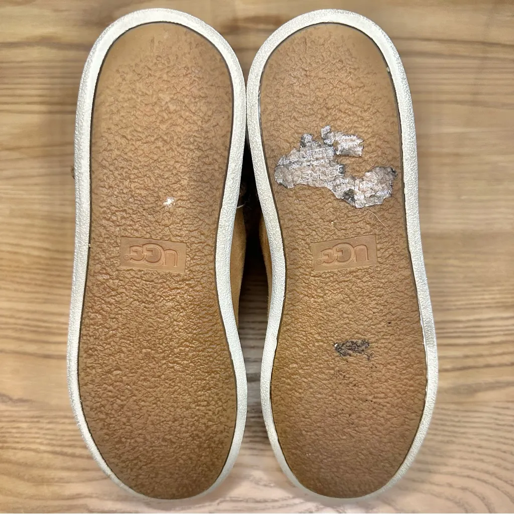 UGG  Mika Tan Suede Shearling Lined Classic Sneaker Boots - Image 6