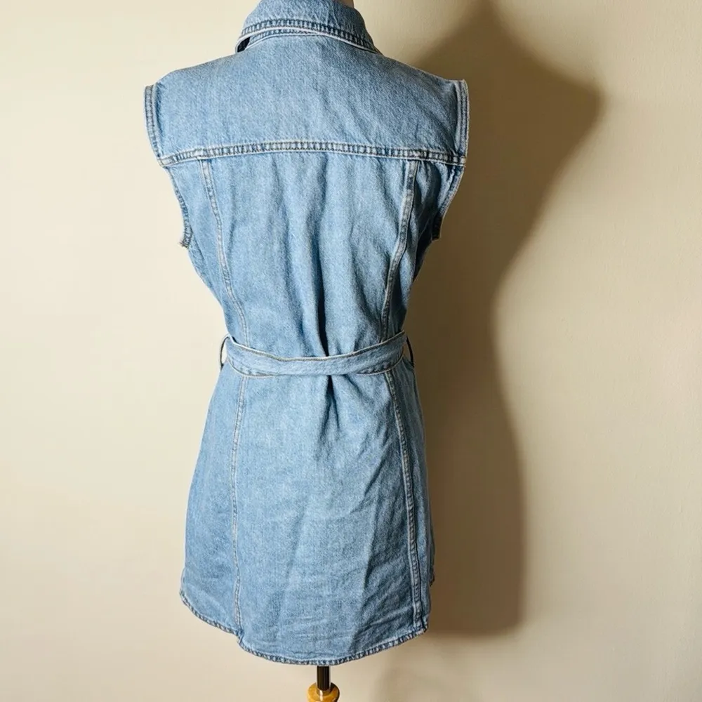 Zara Blue Denim Doro Mini Dress - Image 7