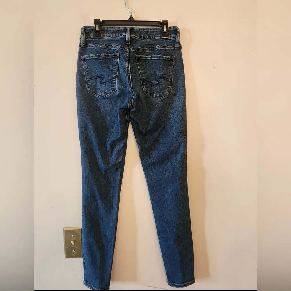Womens Silver Jeans Dark Wash Suki Skinny Size 25W 29L - Image 2