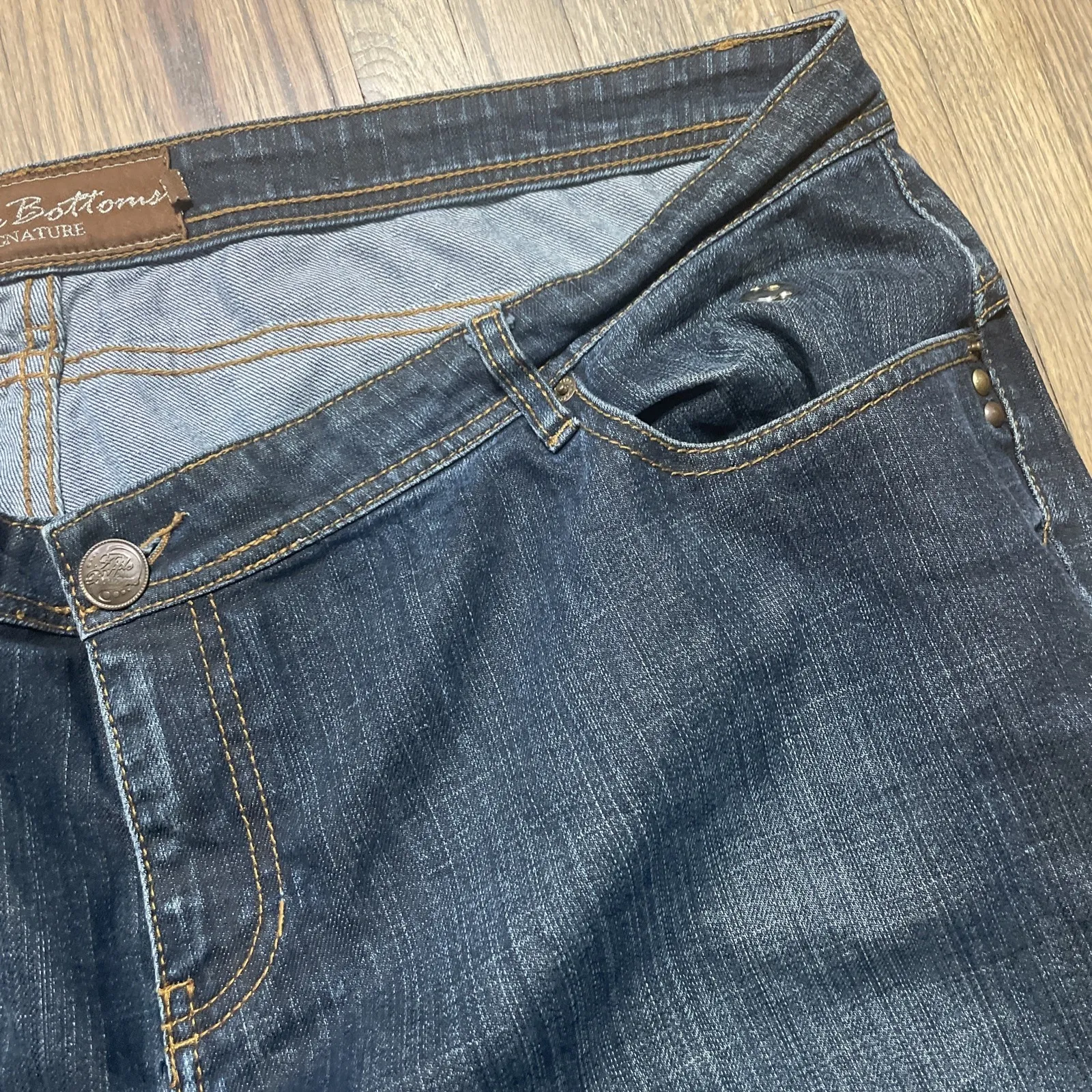 Apple Bottom Jeans Vintage Y2K Hip Hop Rap Baggy Retro Music SZ 23 46x35 - Image 11