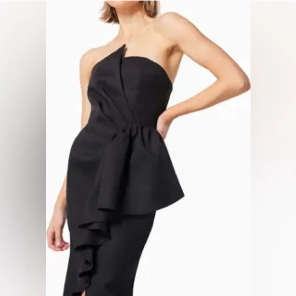 Elliatt MADILYN midi cascade Ruffle Strapless Cocktail Dress size XS. NWT - Image 2