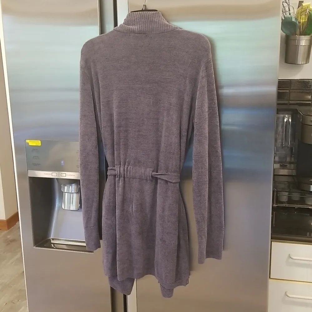 💕BAREFOOT DREAMS💕 CozyChic Drape Rib Cardigan Ultra Lite Pacific Blue L NWT - Image 10