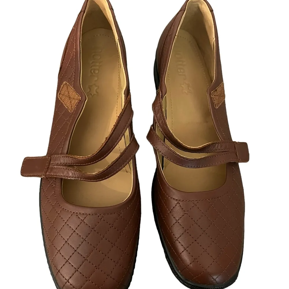 Trotters Opal Brown Leather Mary Jane Comfort Walking Flats Loafer US11/UK9/EU43 Size 11 - Image 13