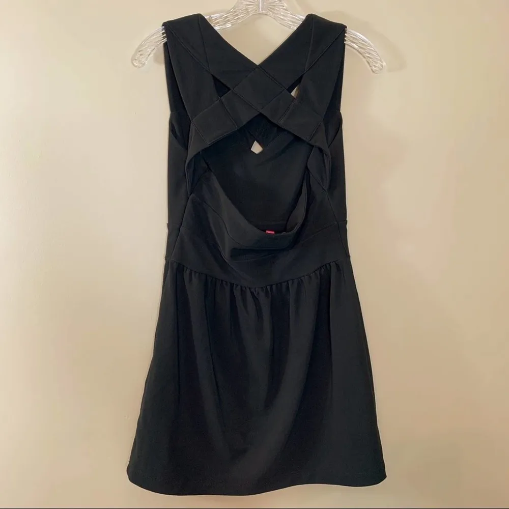 Walter by Walter Baker Black Ribbed Mini Dress - Image 3