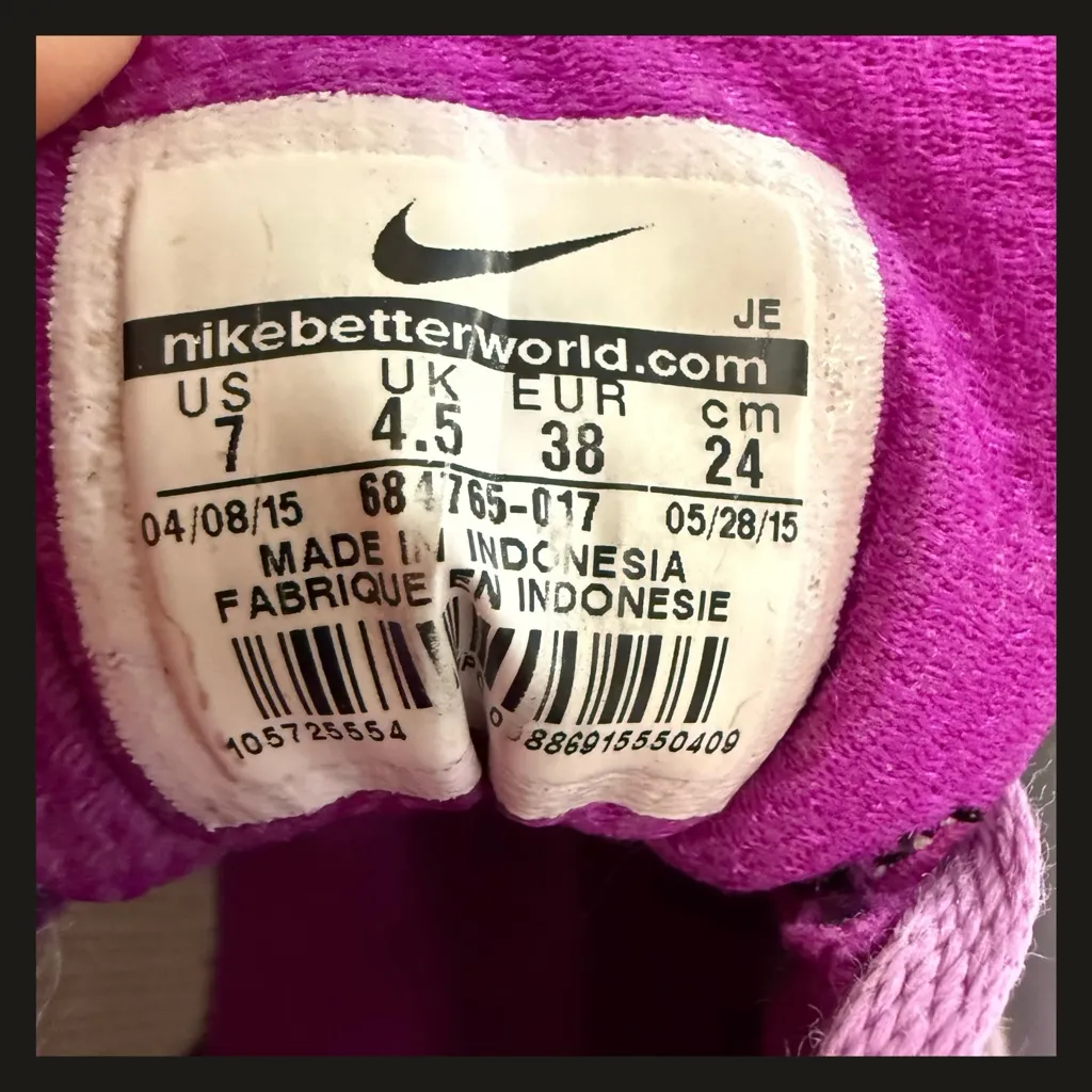 Nike Downshifter 6 Women’s Size 7 Grey Purple Running Sneakers 684765-017 EUC - Image 14