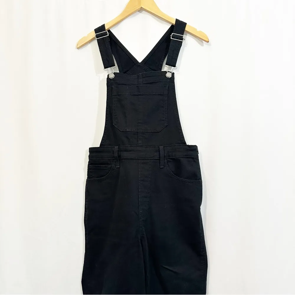 Levi's  Premium Ribcage Wide Leg Denim Jean Overalls in Black - Image 5