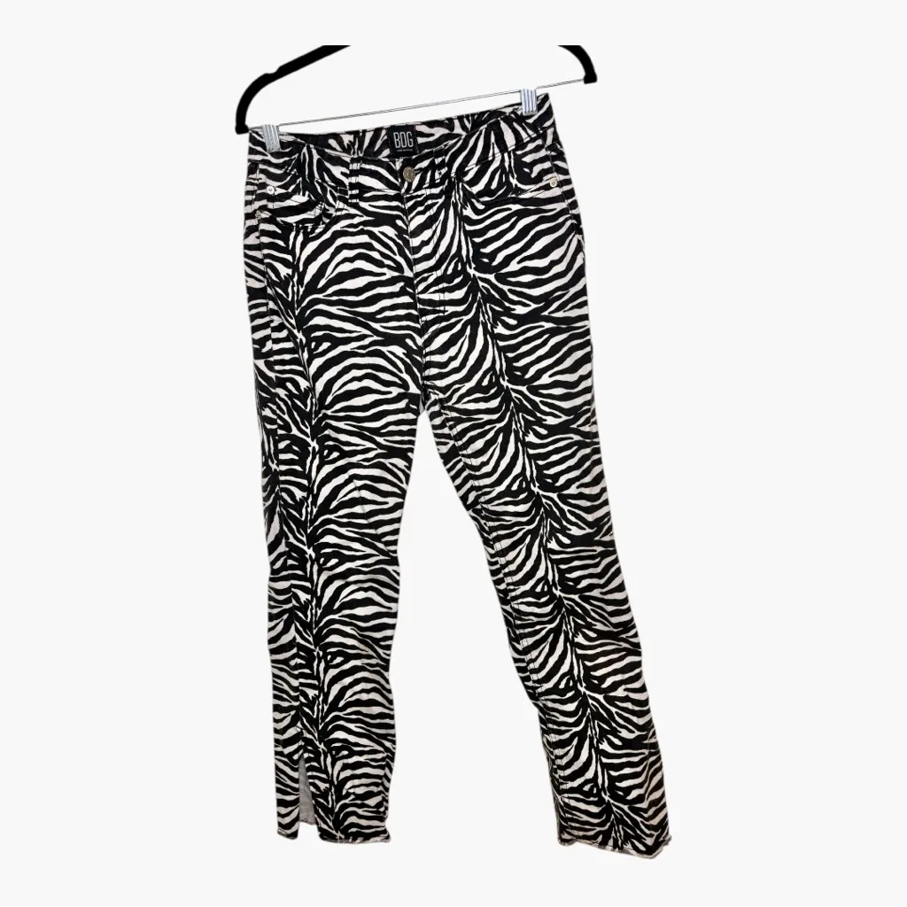 BDG Zebra Print Straight Leg Jeans Cool Girl Y2K Indie 27 - Image 4