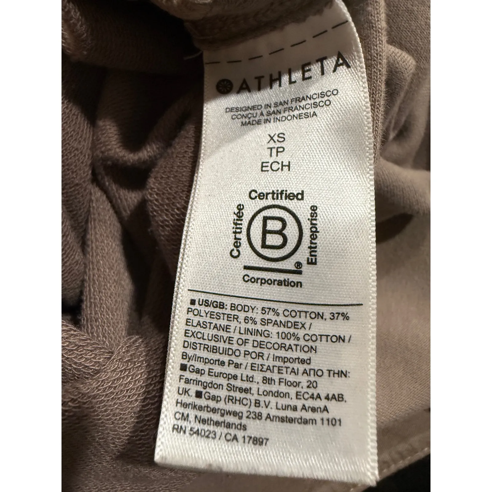 Athleta Hooded Short Sleeve Midi Dress Taupe XS TP - Image 8