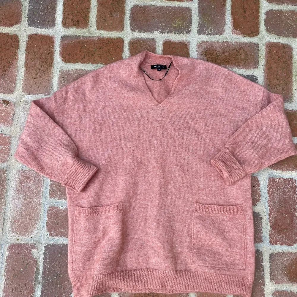 Femme selected pink oversized wool sweater - Image 6