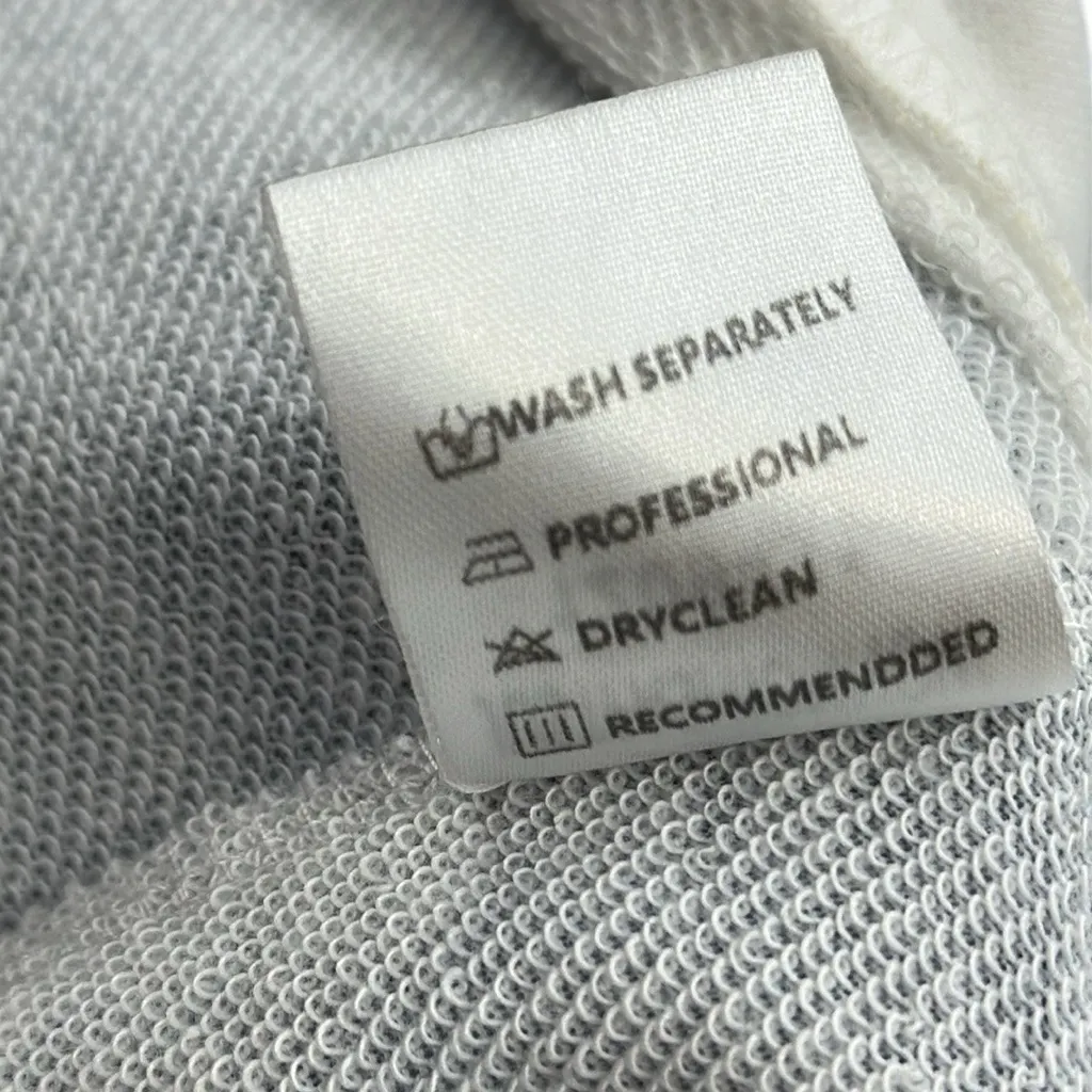 JustFashionNow French Terry Floral Ombre Print Hooded Lightweight Sweatshirt XL White - Image 11