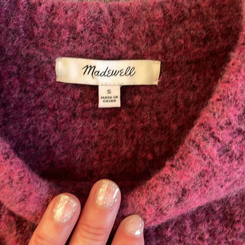 Scoop neck knit Madewell wool sweater.  Size S - Image 3