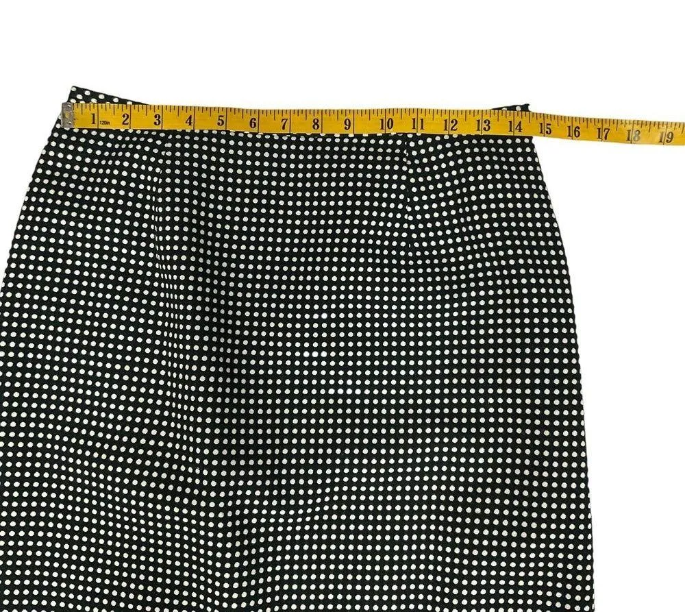 Le Suit Polka Dot Skirt Suit Black White Professional Business Set Size 8 Office - Image 11