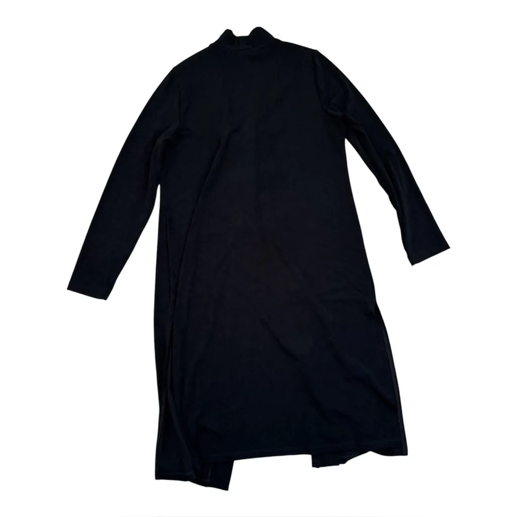 Chico’s Travelers Longline Empress Toggle Cardigan Jacket | Black | 1 (M 8/10) - Image 3
