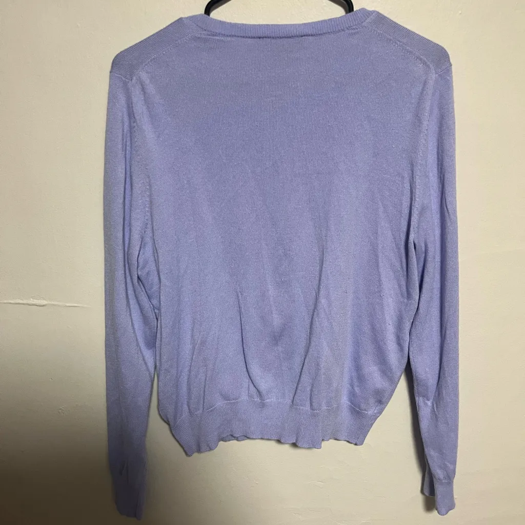 Ann Taylor Light Purple Cardigan - Image 4