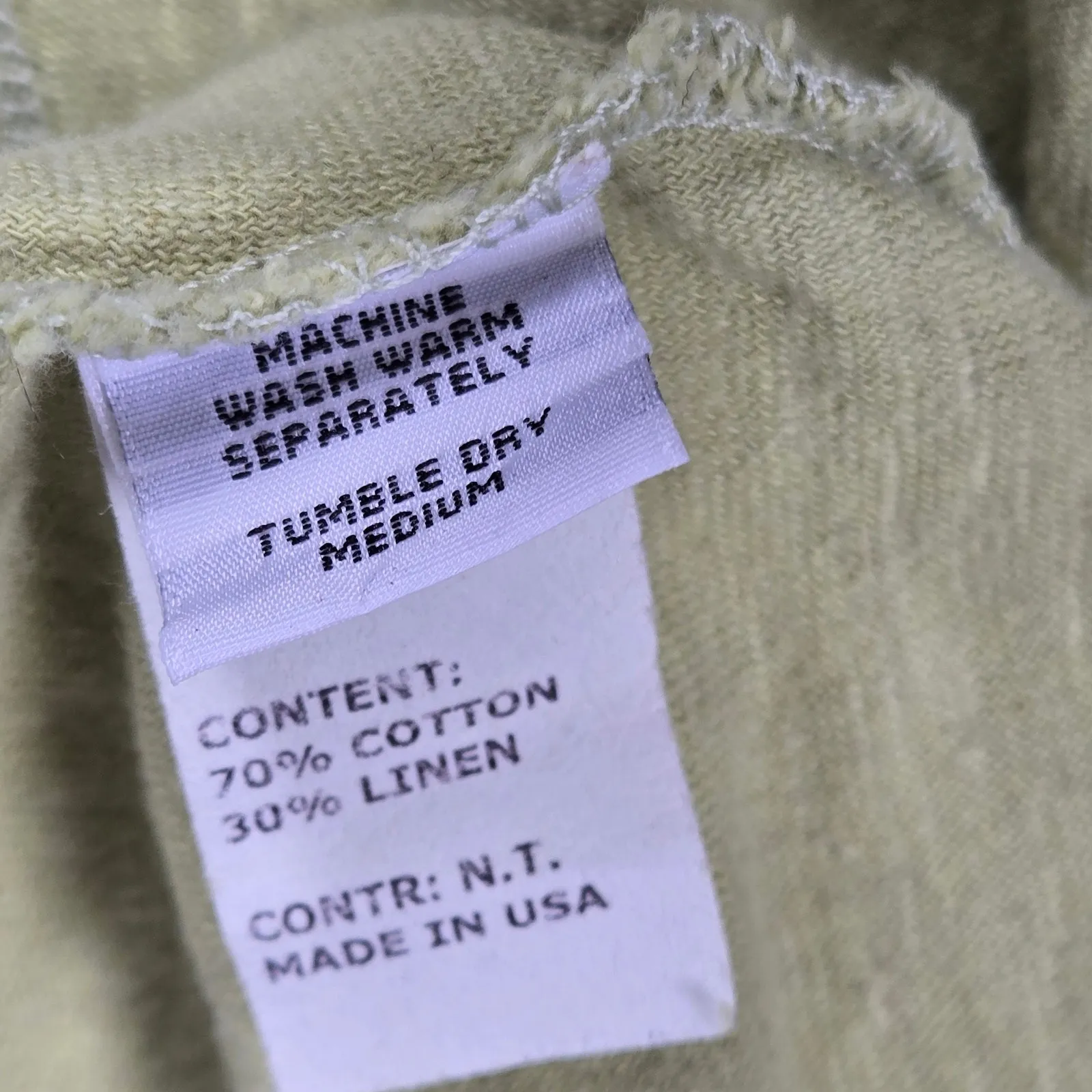 Cut Loose Cotton Linen Blend Sleeveless‎ Midi Dress L Green Summer Sundress Size L - Image 4