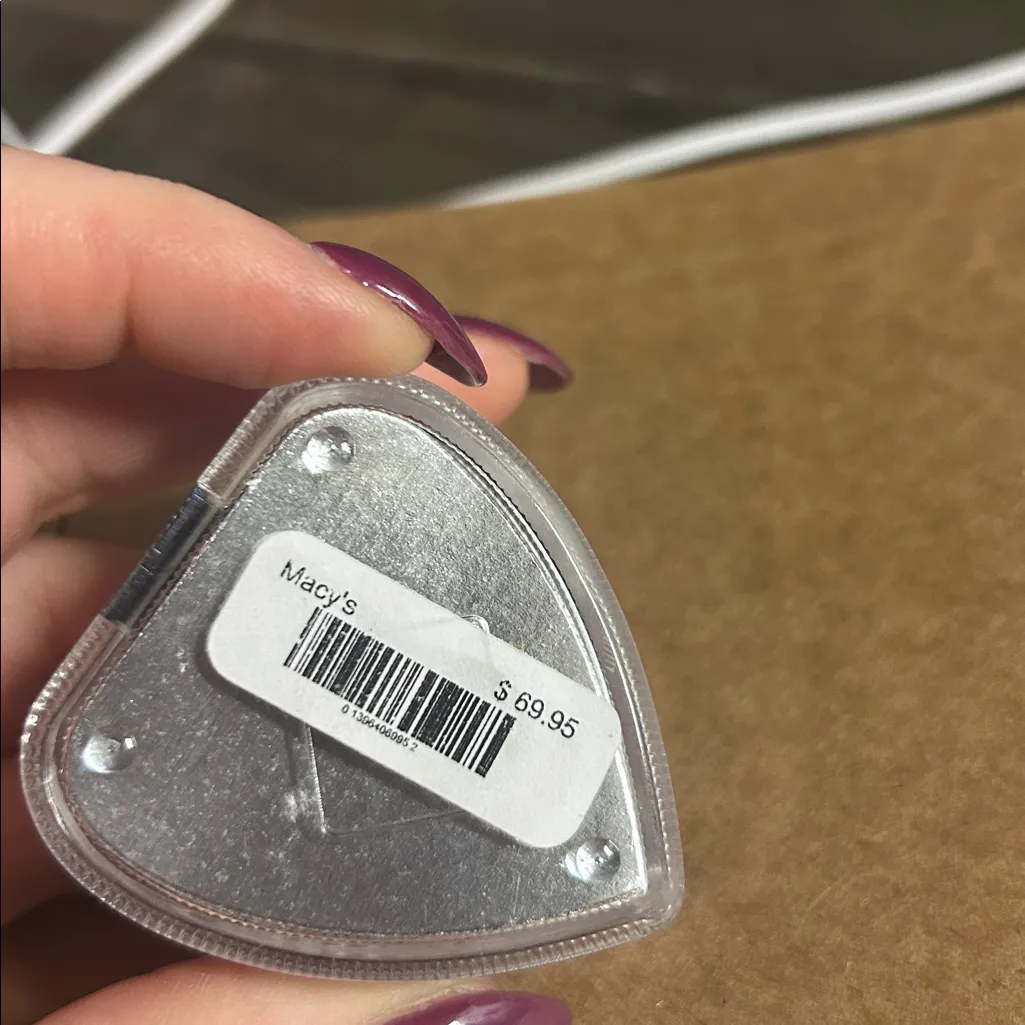 gold-tone chain necklace featuring a pear-shaped crystal pendant, Swarovski - Image 2