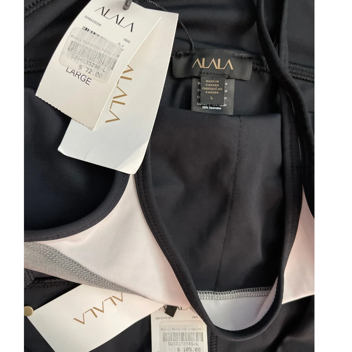 ALALA Luxury Aurora Metallic Athletic Legging & Sports‎ Bra Set Size Large - Image 12